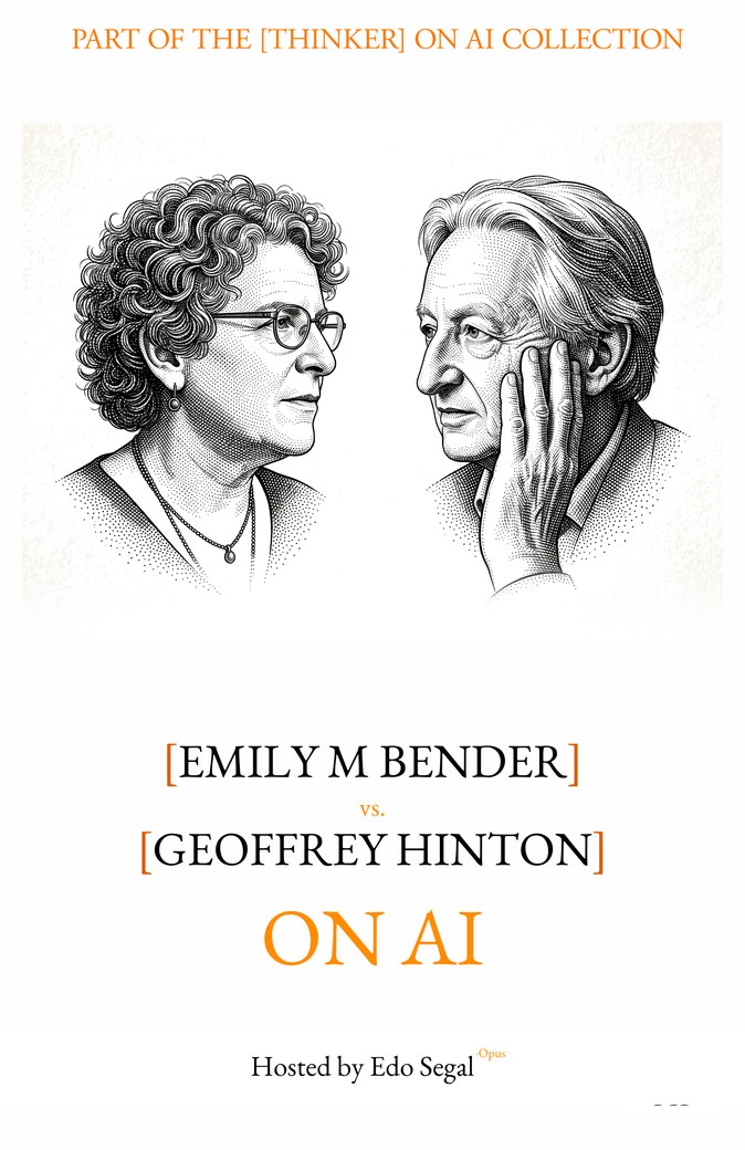 Emily M Bender vs Geoffrey Hinton